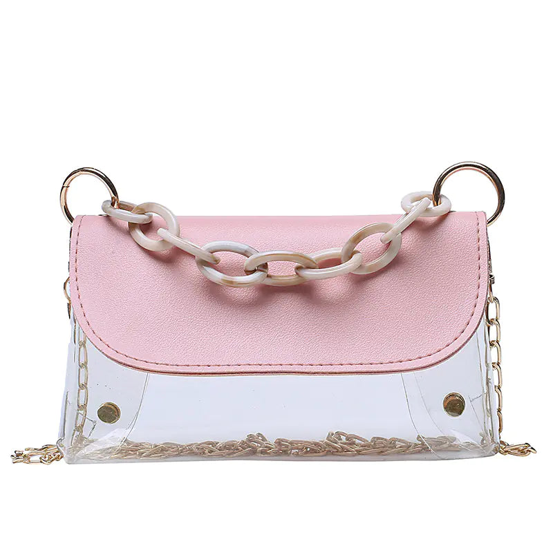 Transparent Trendy Messenger Bag